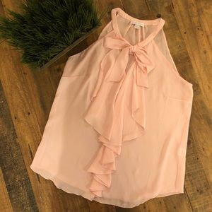 NY&Co halter top with ruffle front. Size S